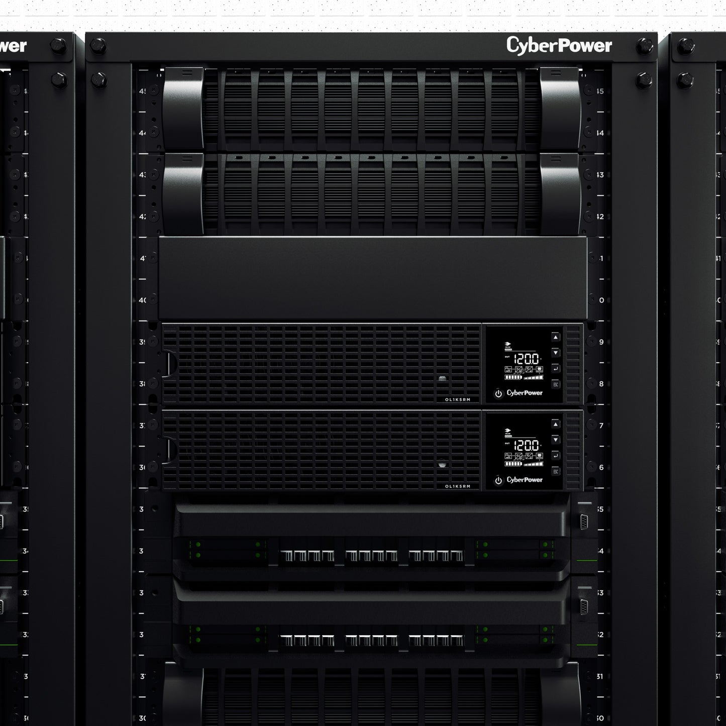 CyberPower OL1K5RM 1500VA / 1200W Online UPS (Rackmount) — Front view