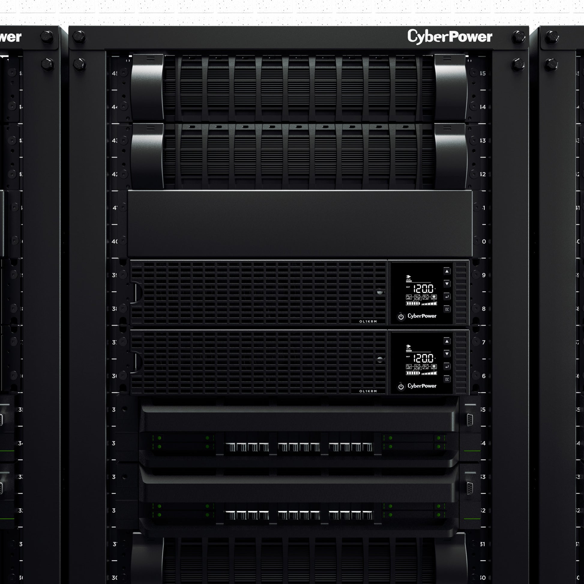 CyberPower OL1KRM 1000VA / 800W Online UPS (Rackmount) — Front view