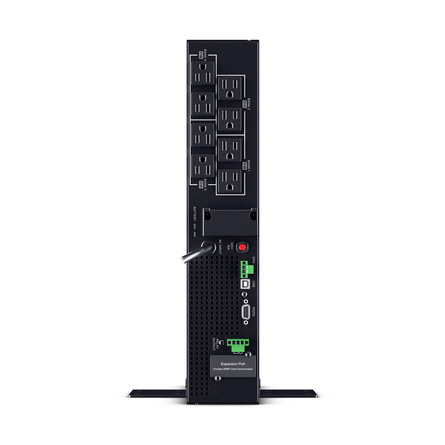 CyberPower OL1KRTHD 1000VA / 1000W Online UPS (Rack/Tower) — Rear view