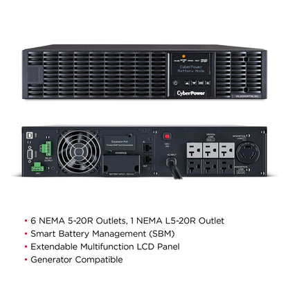 CyberPower OL2200RTXL2U 2200VA / 1800W Online UPS (Rackmount (2U)) — Feature detail