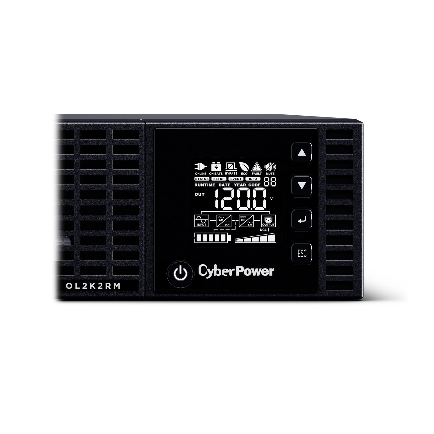 CyberPower OL2K2RM 2200VA / 1600W Online UPS (Rackmount) — In use