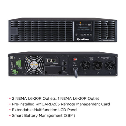 CyberPower OL3000RTXL2UHVN 3000VA / 2700W Online UPS (Rackmount (2U)) — Feature detail