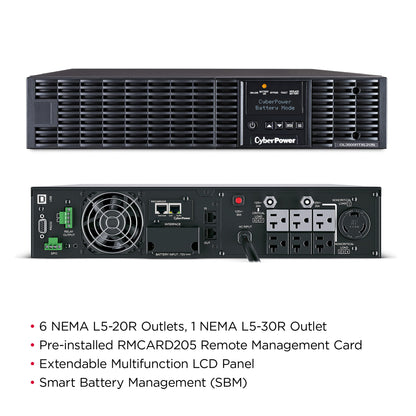 CyberPower OL3000RTXL2UN 3000VA / 2700W Online UPS (Rackmount (2U)) — Feature detail