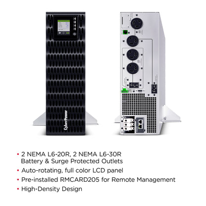 CyberPower OL5KRTHDL 5000VA / 5000W Online UPS (Rackmount (3U)) — Feature detail