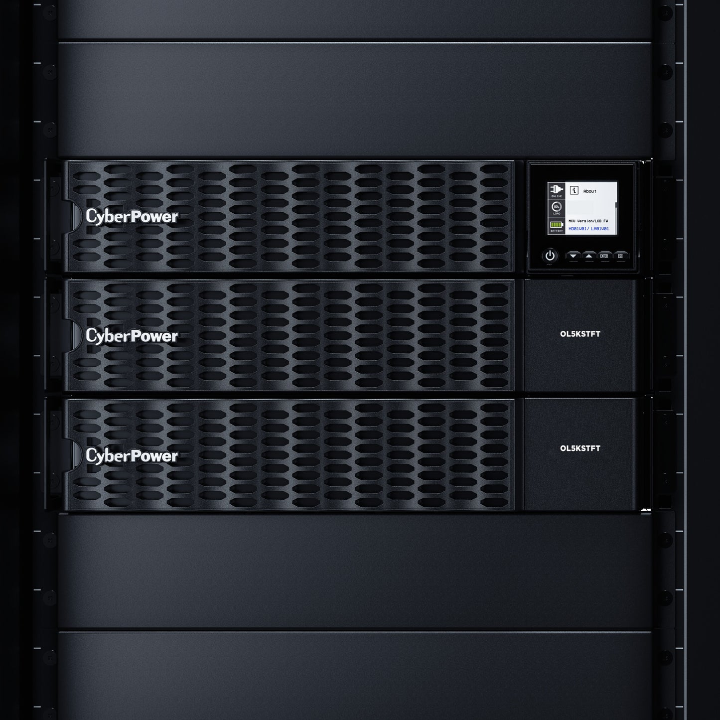CyberPower OL5KSTF 5000VA / 5000W Online UPS (Rackmount (2U)) — In use