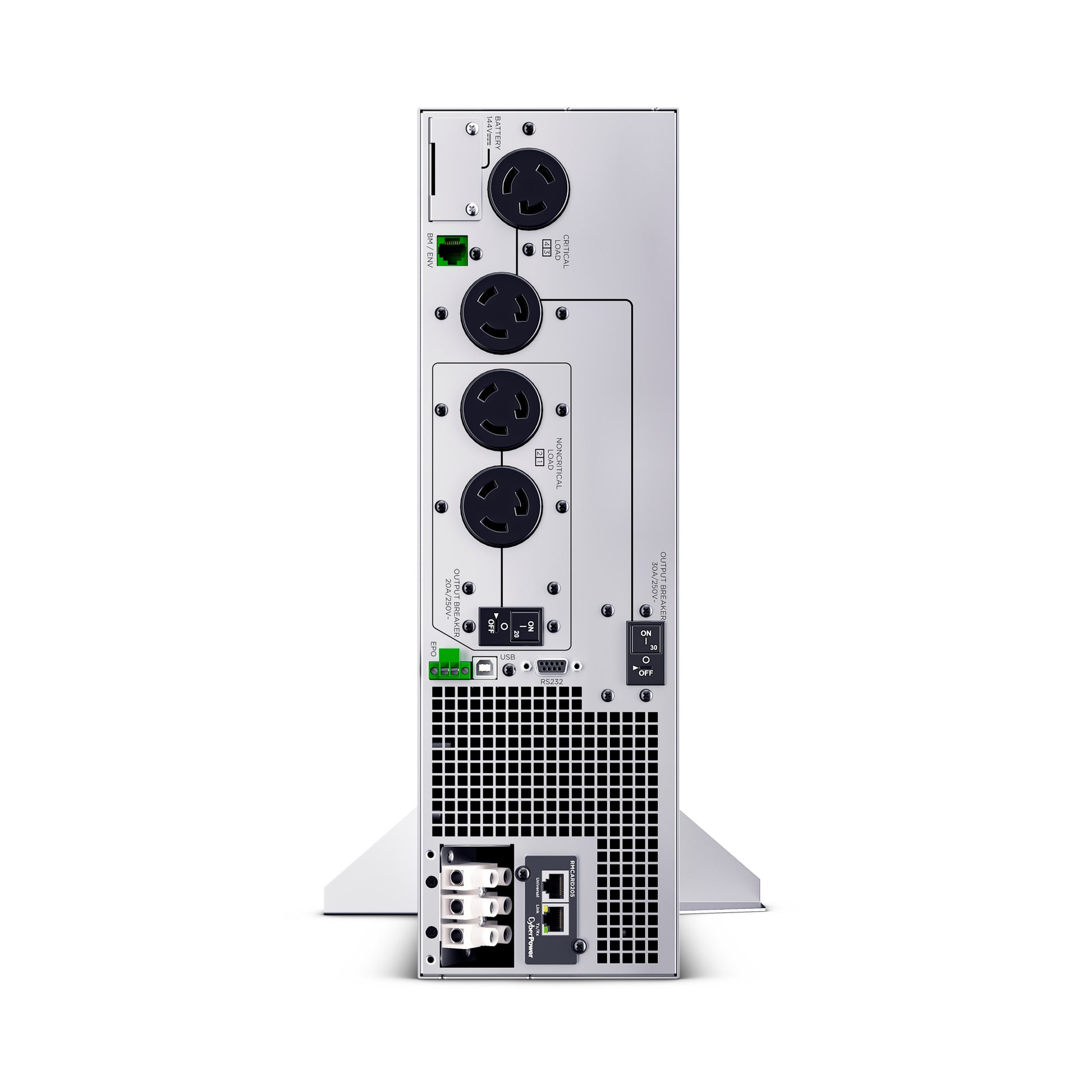 CyberPower OL6KRTHDL 6000VA / 6000W Online UPS (Rackmount (3U)) — Rear view