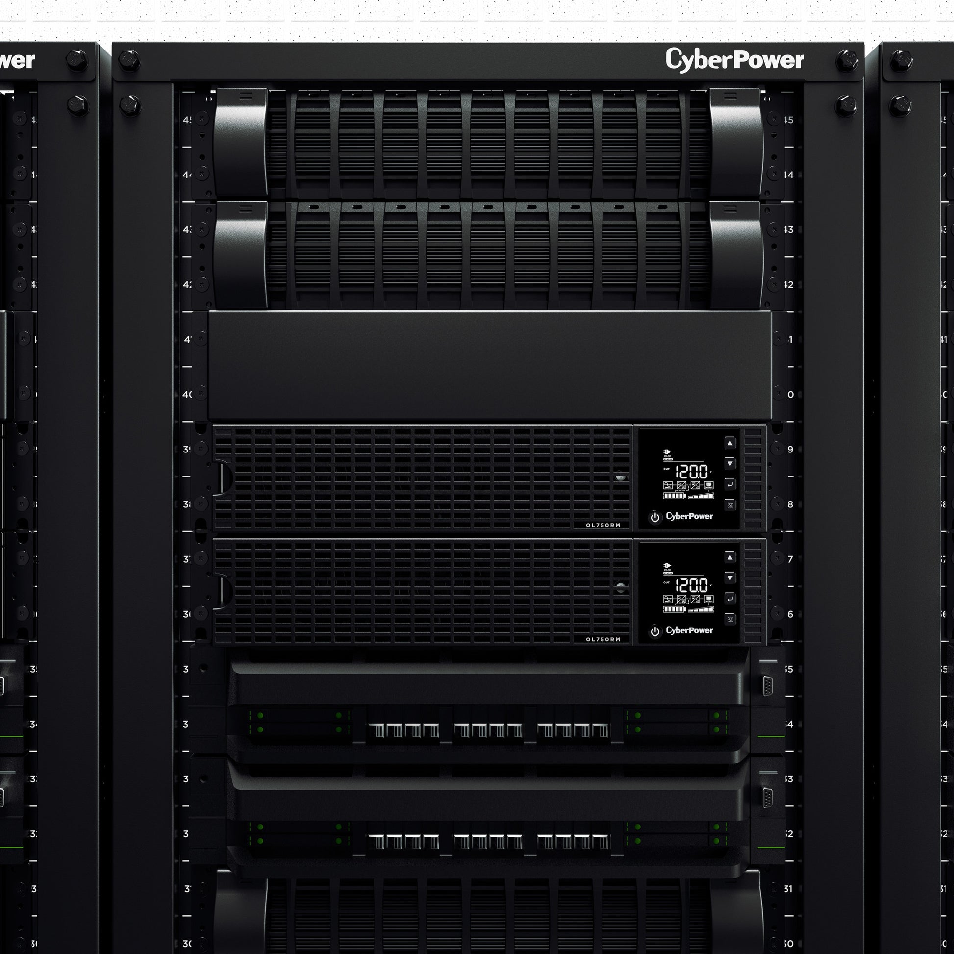 CyberPower OL750RM 750VA / 600W Online UPS (Rackmount) — Front view