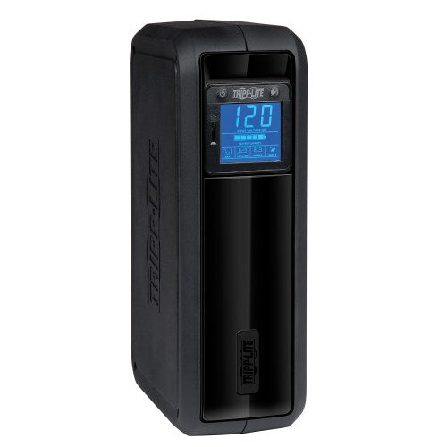 Tripp Lite OMNI650LCD 650VA / 390W Line-Interactive UPS — Angled view