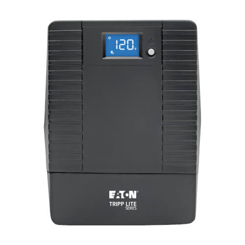 Tripp Lite OMNI700LCDT 700VA / 350W Line-Interactive UPS — Angled view