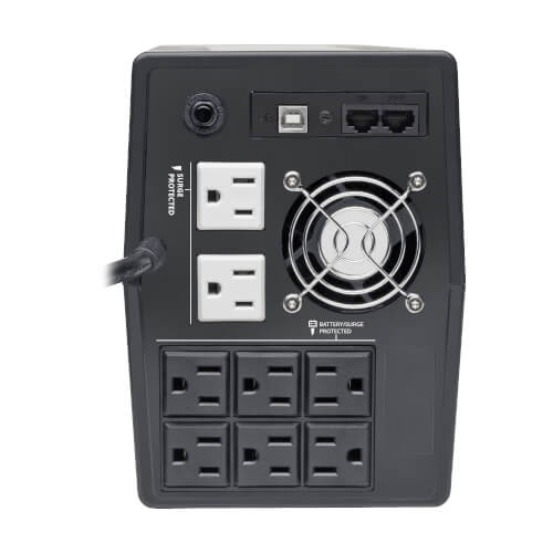 Tripp Lite OMNIVS1000LCD 1000VA / 600W Line-Interactive UPS — Back view