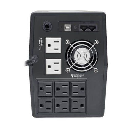 Tripp Lite OMNIVS1000LCD 1000VA / 600W Line-Interactive UPS — Back view