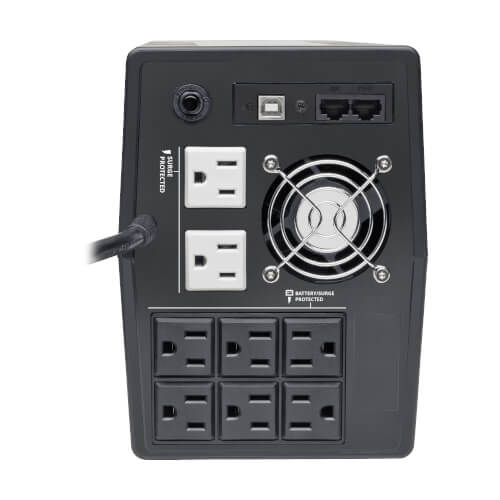 Tripp Lite OMNIVS1200LCD 1200VA / 720W Line-Interactive UPS — Back view