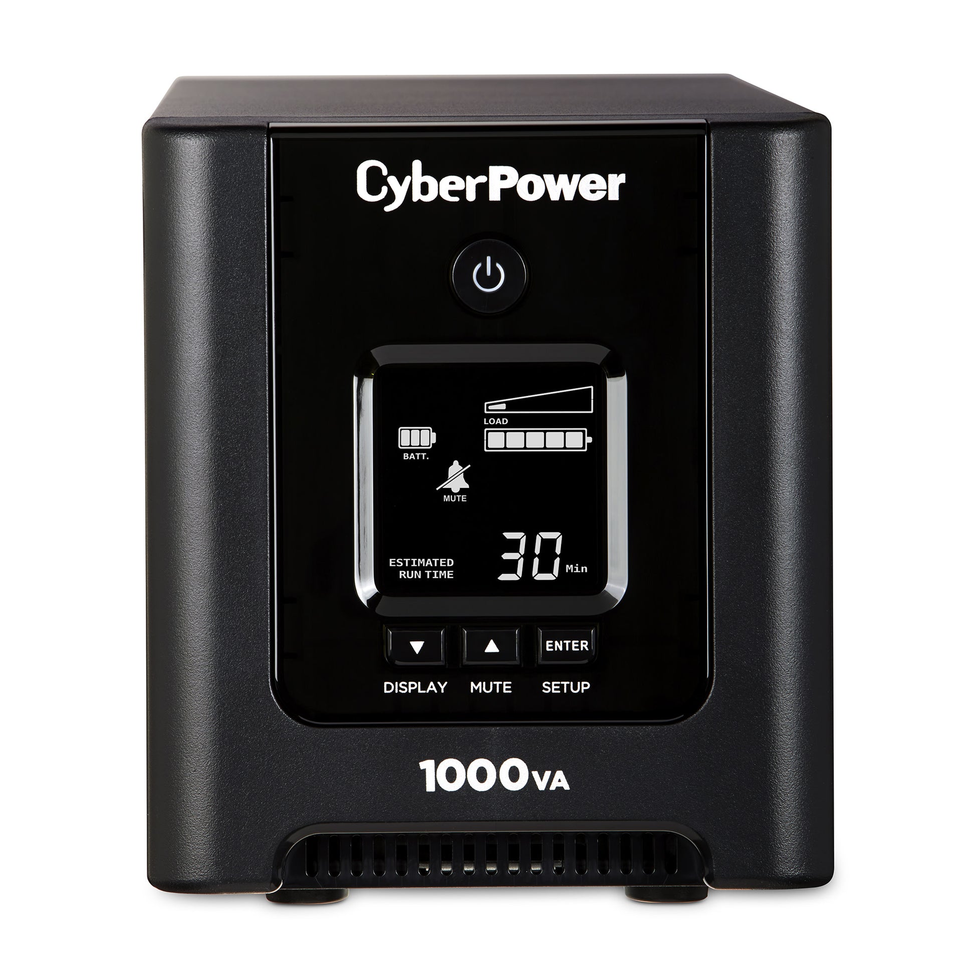 CyberPower OR1000PFCLCD 1000VA Line Interactive UPS (Mini-Tower) — Front view