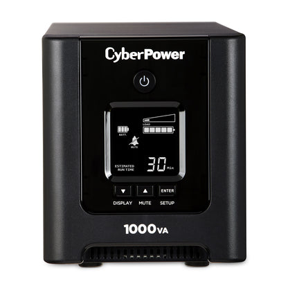 CyberPower OR1000PFCLCD 1000VA Line Interactive UPS (Mini-Tower) — Front view