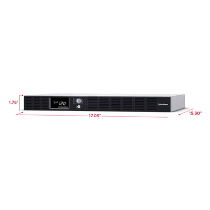 CyberPower OR1500LCDRM1U 1500VA / 900W Line Interactive UPS (Rackmount (1U)) — Left angle