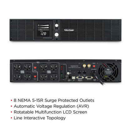CyberPower OR1500LCDRTXL2U 1500VA / 1125W Line Interactive UPS (Rackmount (2U)) — Feature detail