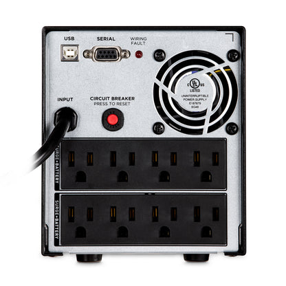 CyberPower OR1500PFCLCD 1500VA Line Interactive UPS (Mini-Tower) — Rear view