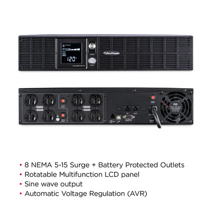CyberPower OR1500PFCRT2U 1500VA / 1050W Line Interactive UPS (Rackmount (2U)) — Feature detail