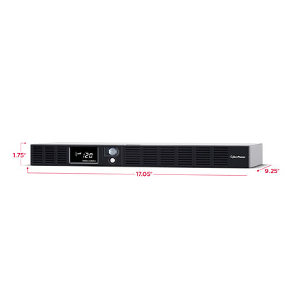 CyberPower OR500LCDRM1U 500VA / 300W Line Interactive UPS (Rackmount) — Right angle