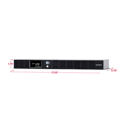 CyberPower OR700LCDRM1U 700VA / 400W Line Interactive UPS (Rackmount) — Right angle