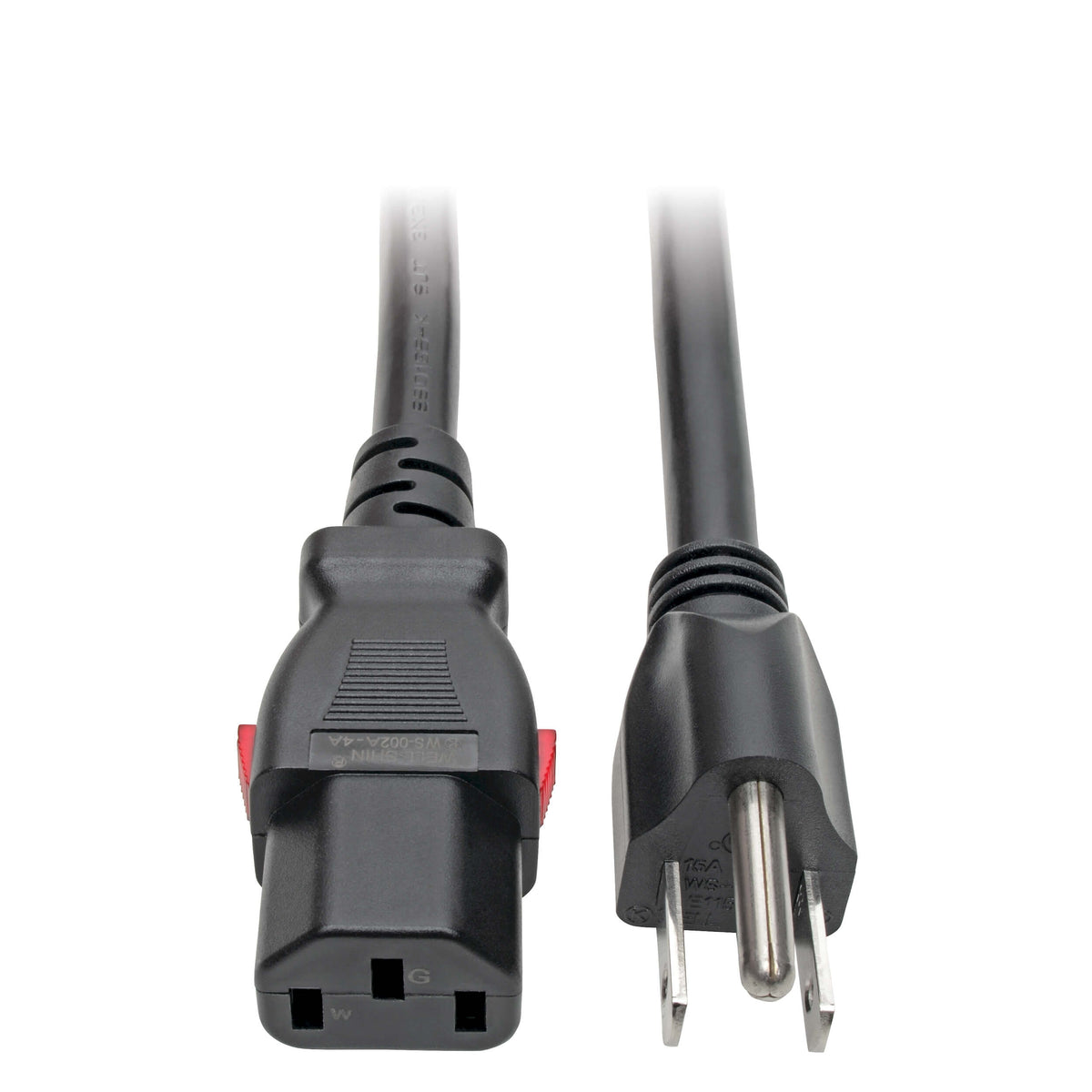 Tripp Lite Computer Power Cord P007-L06, NEMA 5-15P to Locking C13, 15 A, 6 ft