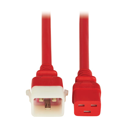 Tripp Lite P036-E03-ARD-6 Power Cord C19 to P-Lock C20 20A 3 FT Red 6-Pack