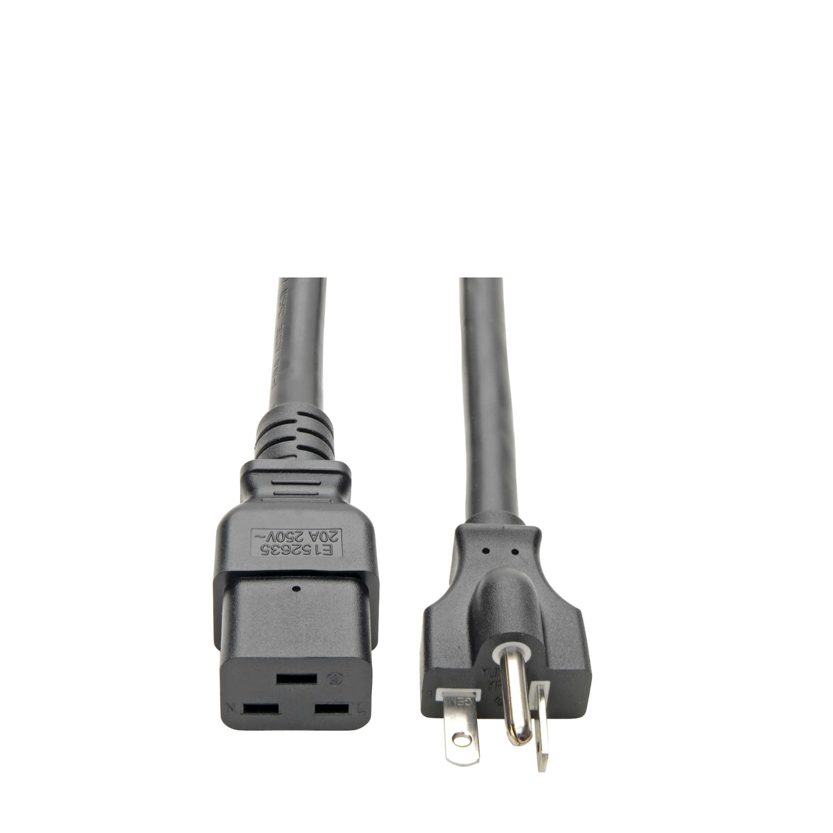 Tripp Lite Power Cord P049-010, C19 to NEMA 5-20P, 20 A, 125 V, 10 ft
