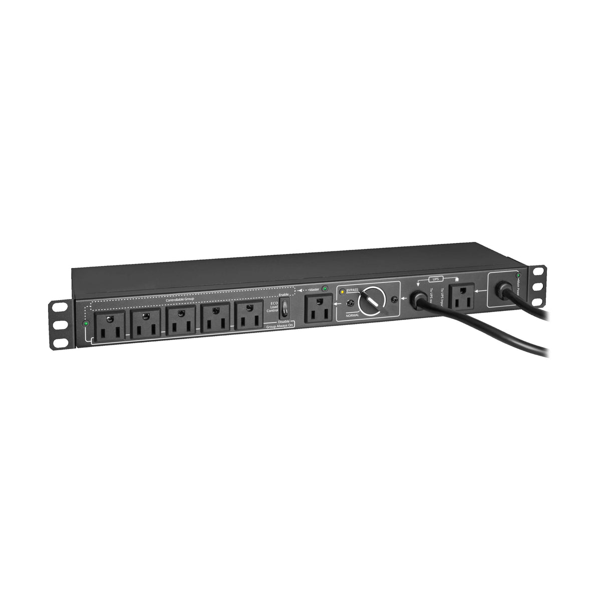 Tripp Lite PDU with Manual Bypass 15A 6 5-15R 1URM (PDUB151U)