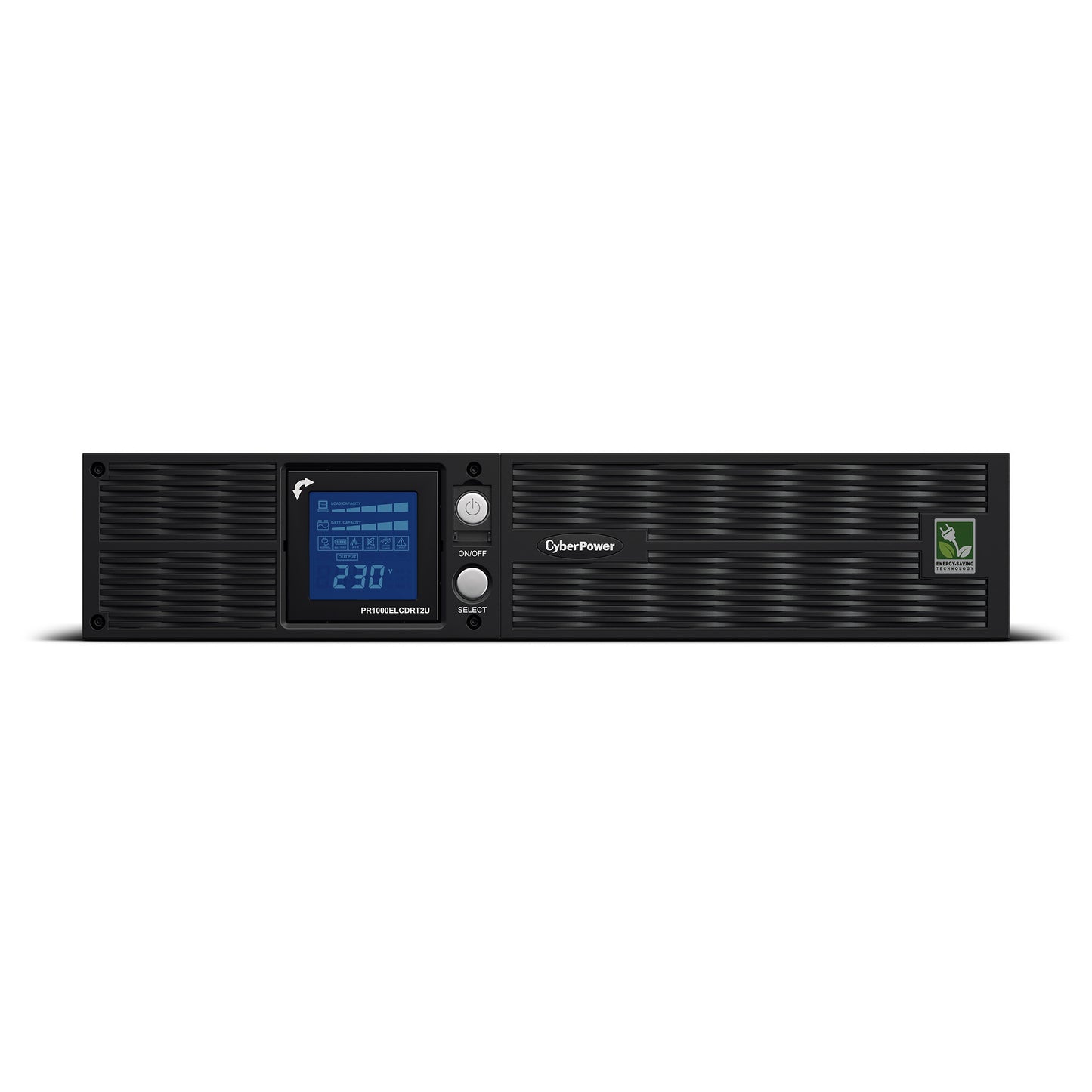 CyberPower PR1000ELCDRT2U 1000VA / 900W Line Interactive UPS (Rackmount) — Left angle
