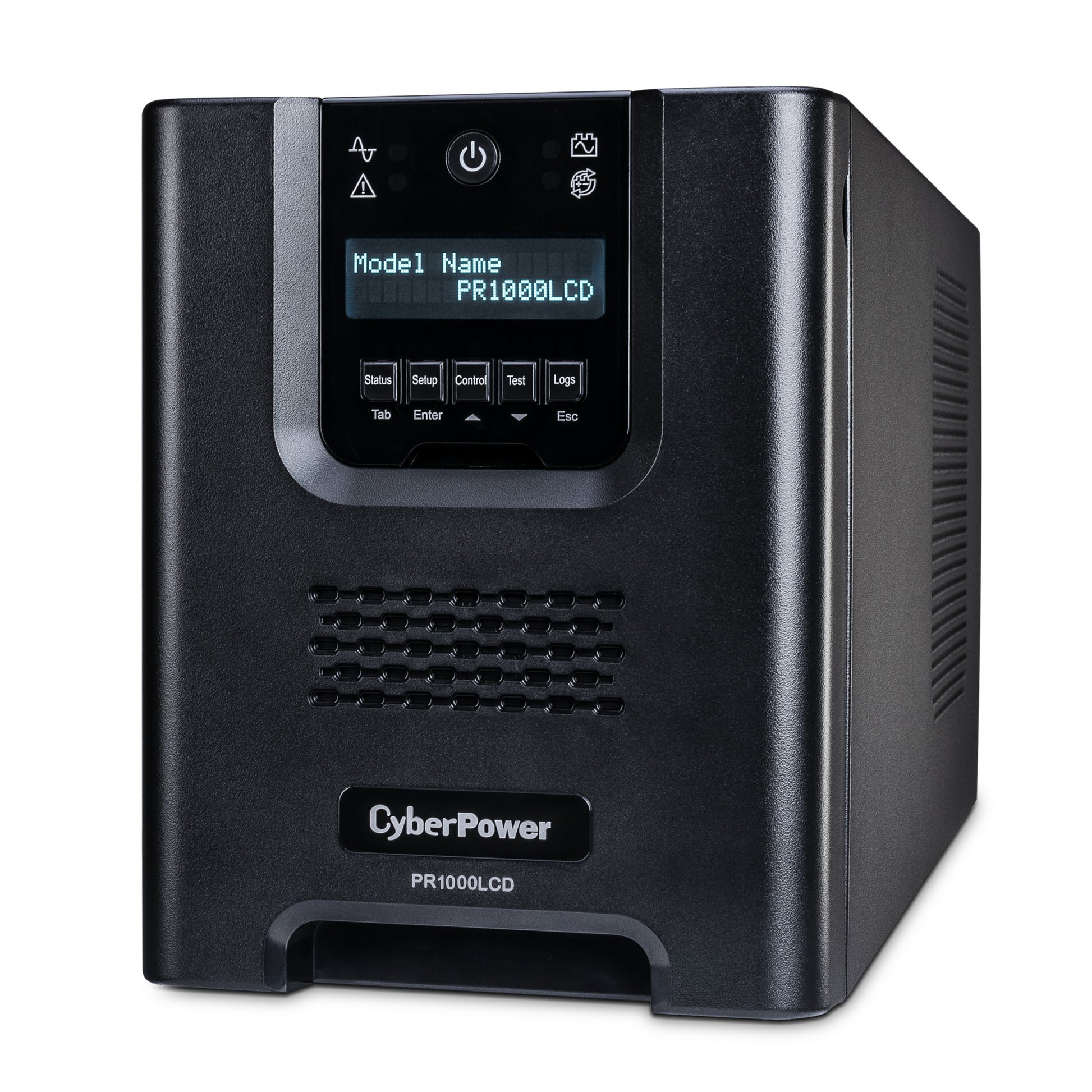 CyberPower PR1000LCD 1000VA Line Interactive UPS (Mini-Tower) — Right angle