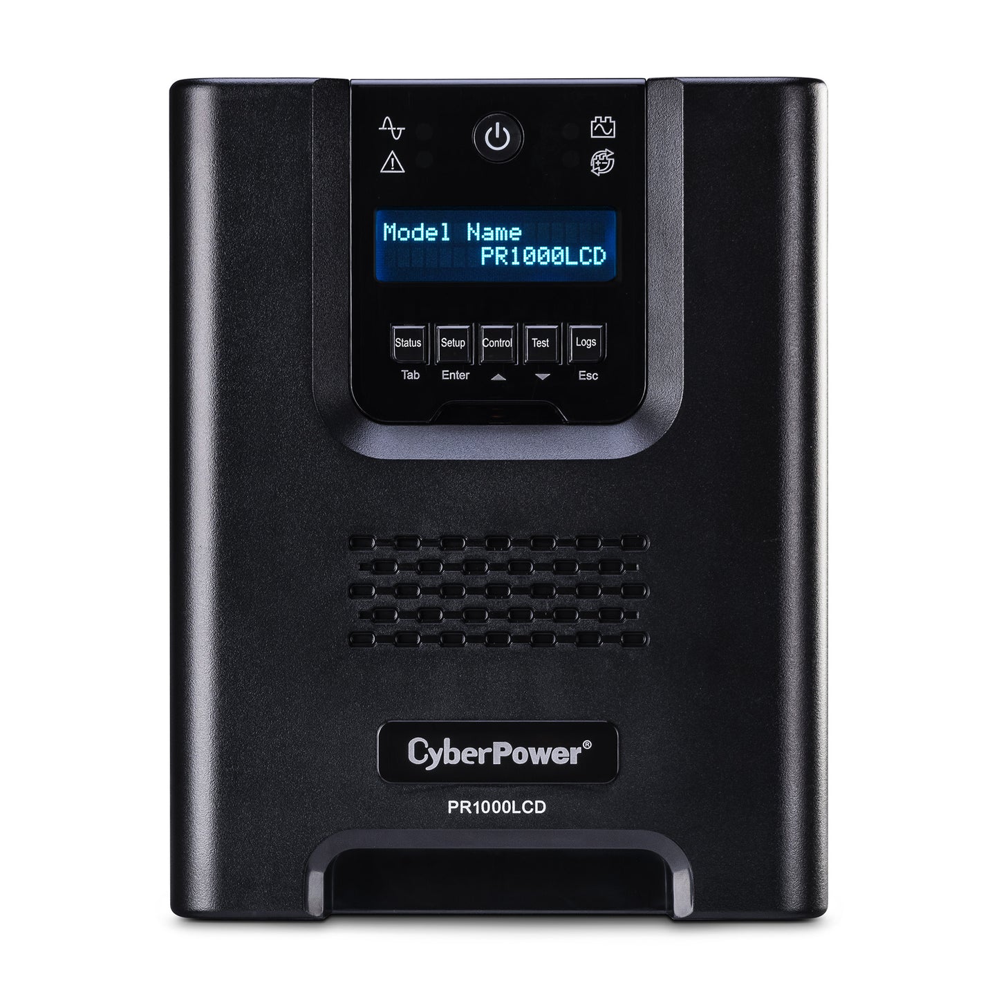 CyberPower PR1000LCD 1000VA Line Interactive UPS (Mini-Tower) — Front view