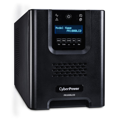 CyberPower PR1000LCD 1000VA Line Interactive UPS (Mini-Tower) — Rear view
