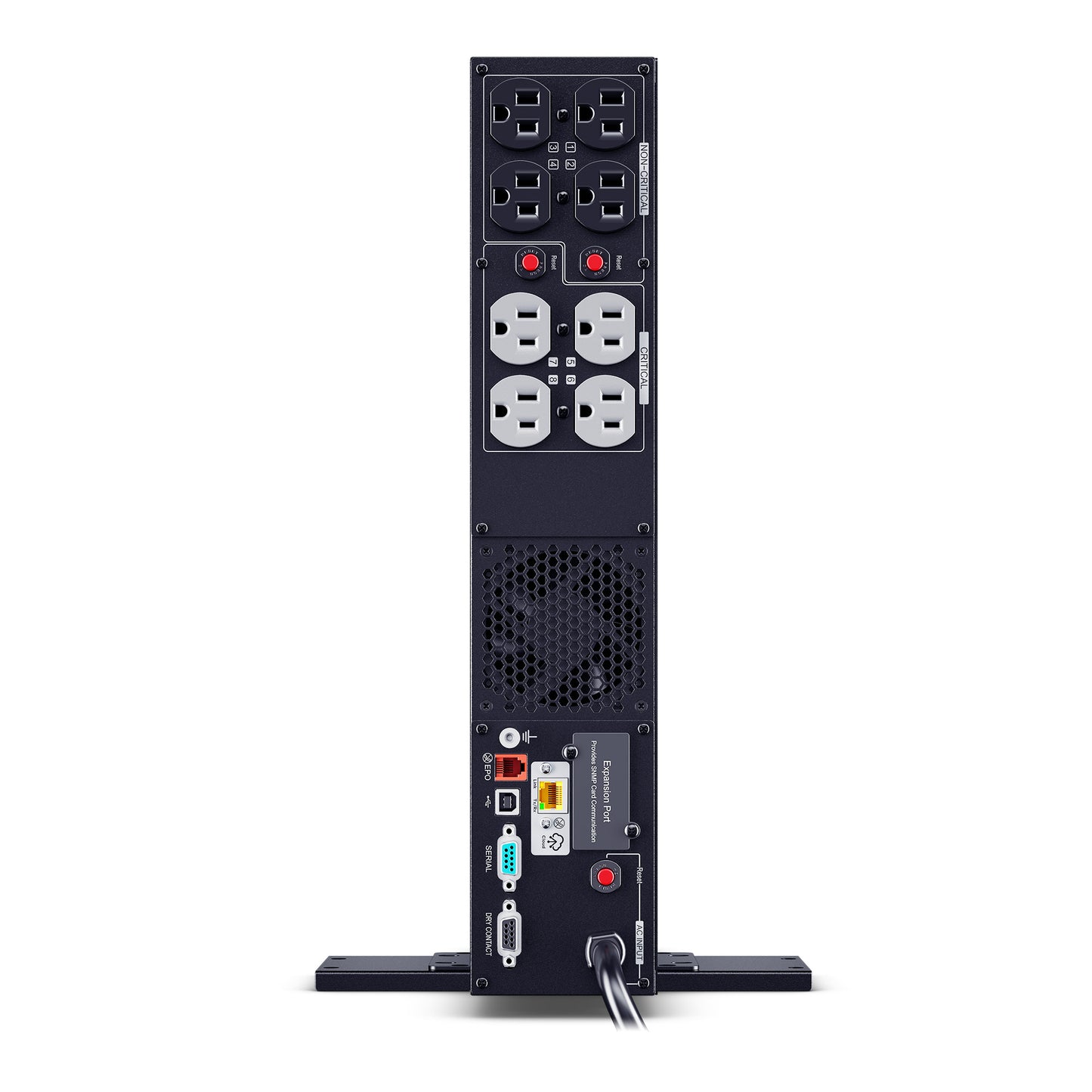 CyberPower PR1000RT2UC 1000VA / 1000W Line Interactive UPS (Rackmount (2U)) — Rear view