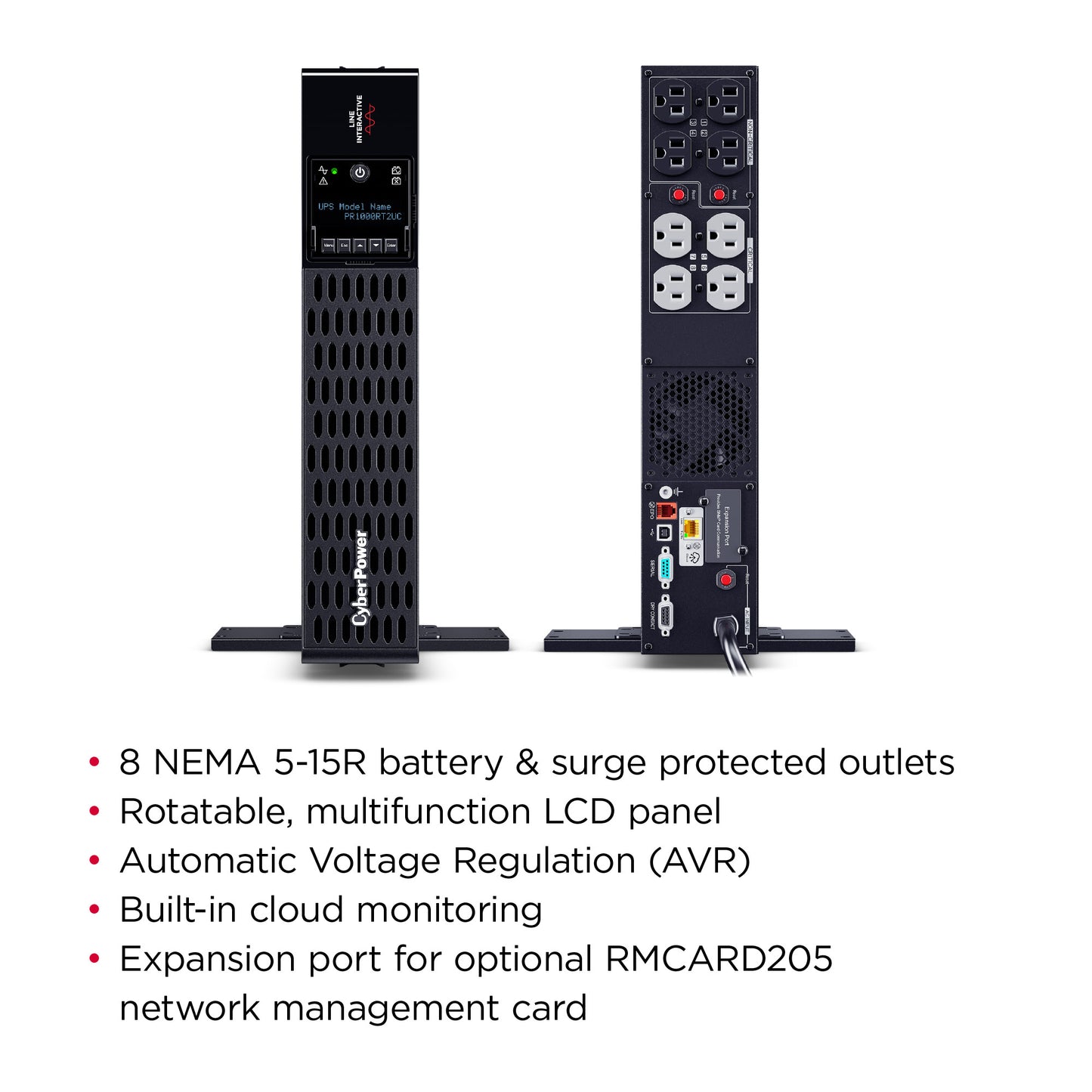 CyberPower PR1000RT2UC 1000VA / 1000W Line Interactive UPS (Rackmount (2U)) — In use