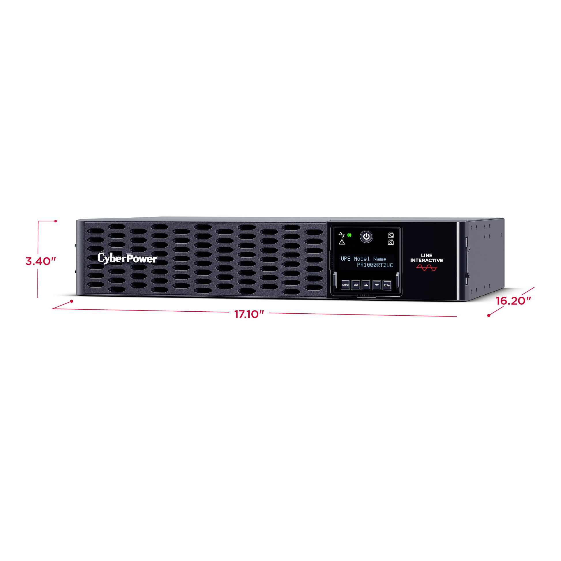 CyberPower PR1000RT2UC 1000VA / 1000W Line Interactive UPS (Rackmount (2U)) — Feature detail