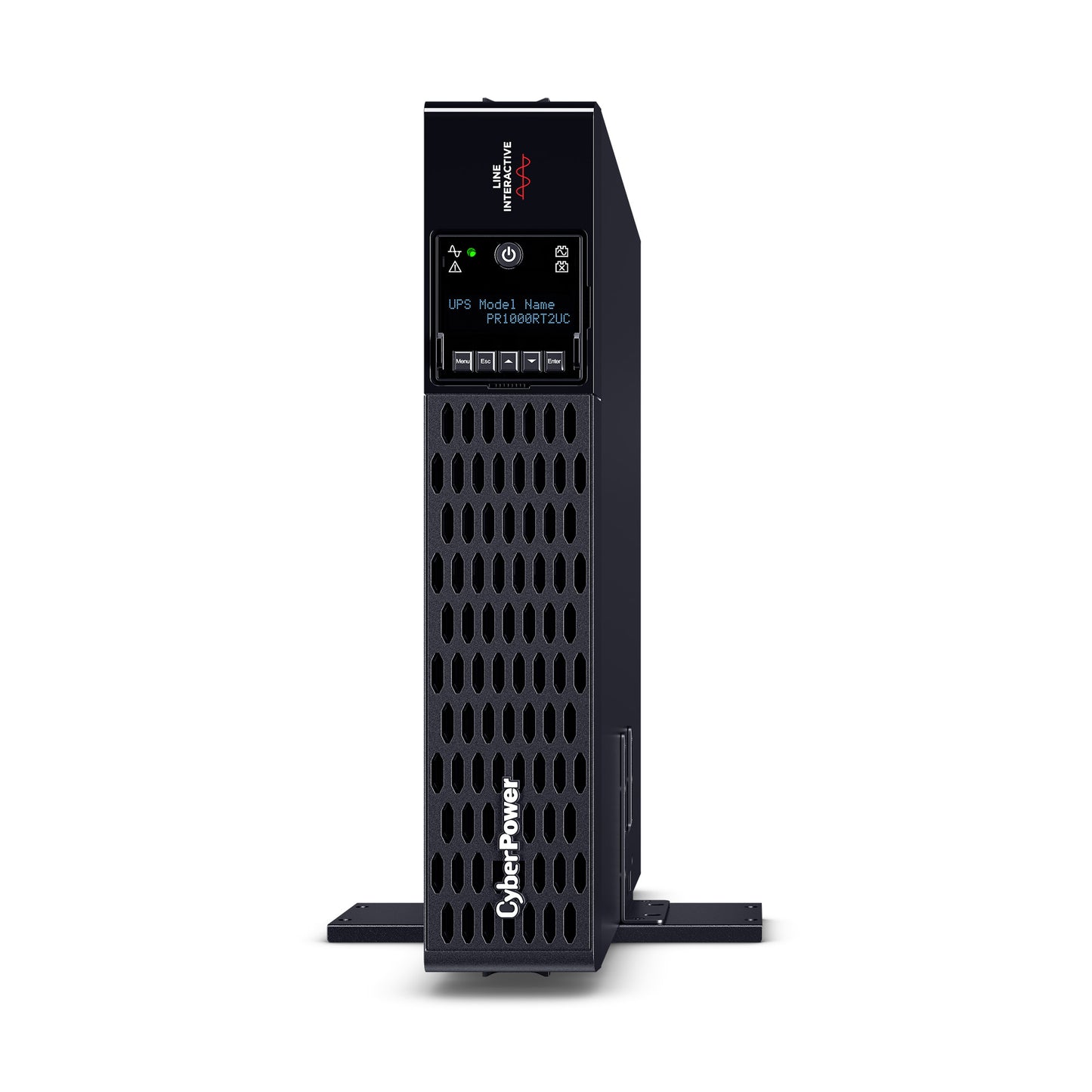 CyberPower PR1000RT2UC 1000VA / 1000W Line Interactive UPS (Rackmount (2U)) — Left angle