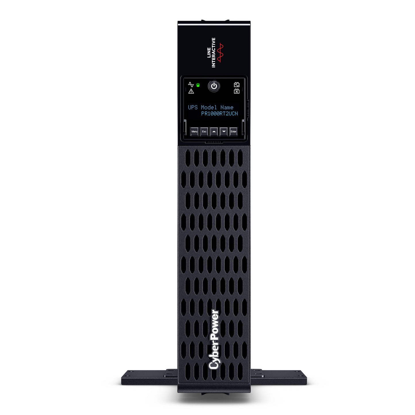 CyberPower PR1000RT2UCN 1000VA / 1000W Line Interactive UPS (Rack/Tower) — Front view