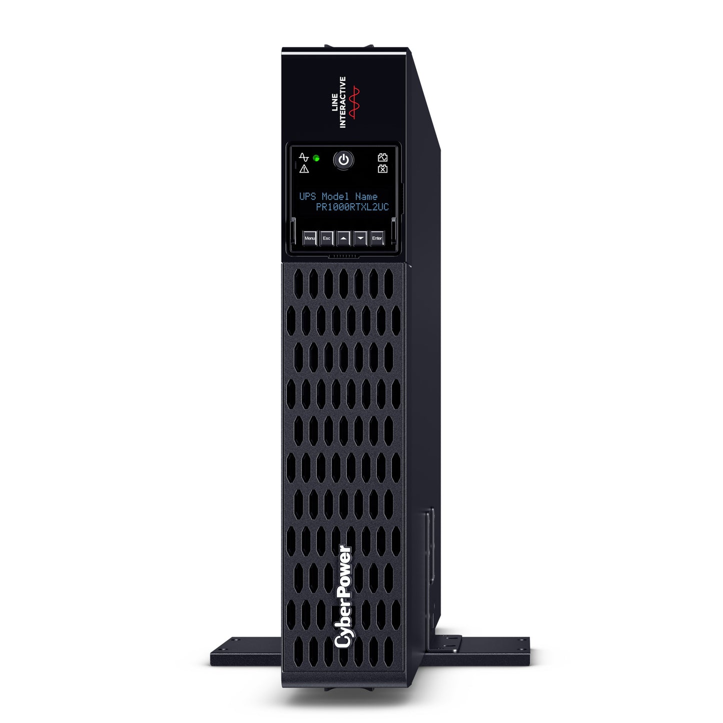 CyberPower PR1000RTXL2UC 1000VA / 1000W Line Interactive UPS (Rackmount (2U)) — Left angle