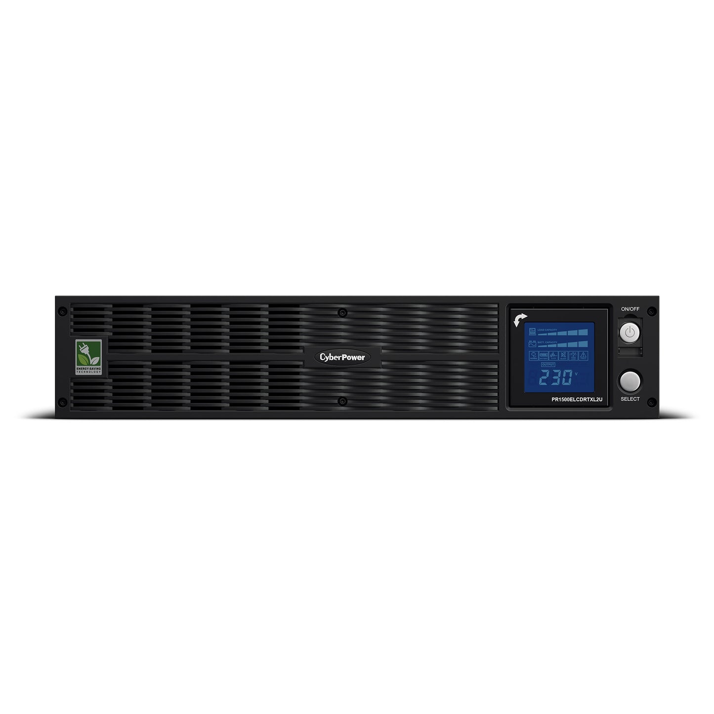 CyberPower PR1500ELCDRTXL2U 1500VA / 1125W Line Interactive UPS (Rackmount) — Left angle