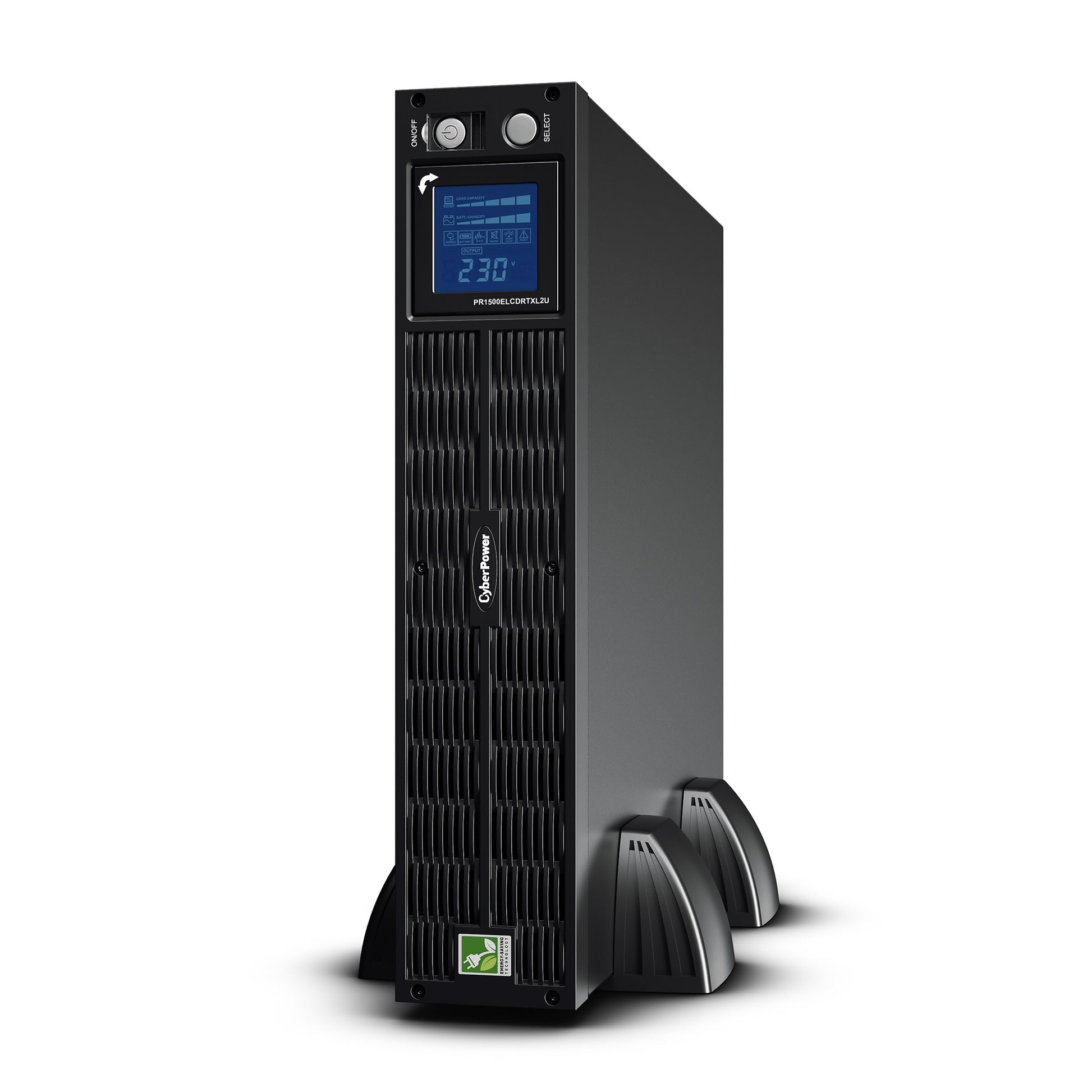 CyberPower PR1500ELCDRTXL2U 1500VA / 1125W Line Interactive UPS (Rackmount) — Front view