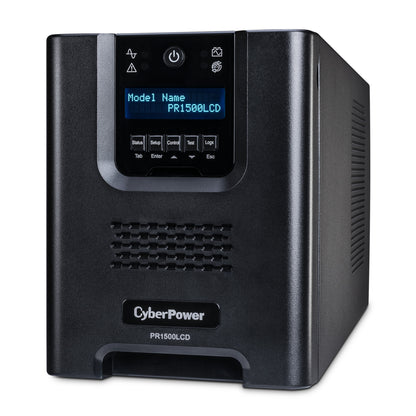CyberPower PR1500LCD 1500VA / 1500W Line Interactive UPS (Rack/Tower) — Left angle