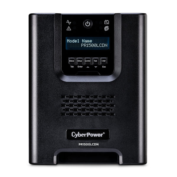 CyberPower PR1500LCDN 1500VA / 1500W Line Interactive UPS (Mini-Tower) — Front view