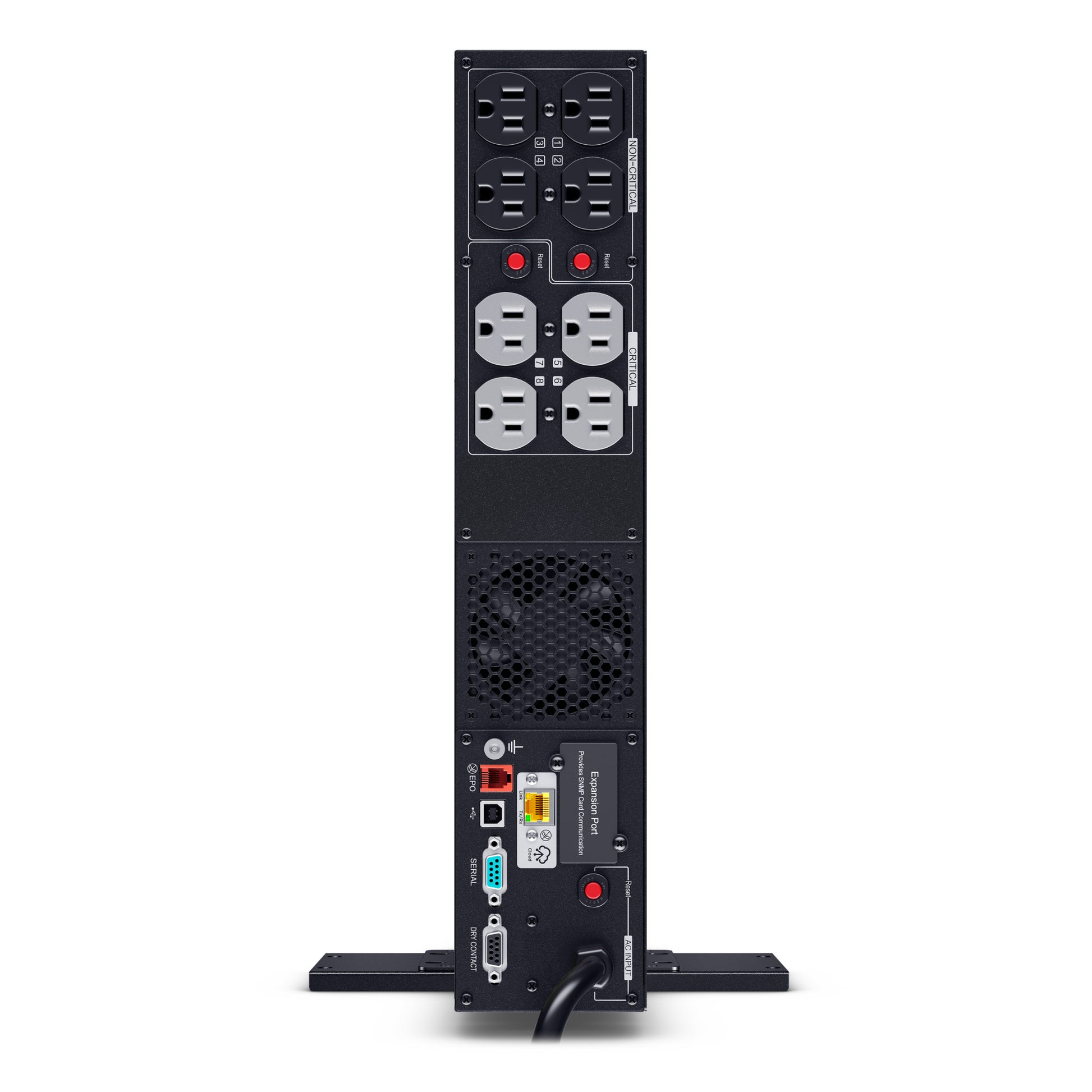 CyberPower PR1500RT2UC 1500VA / 1500W Line Interactive UPS (Rackmount (2U)) — Rear view