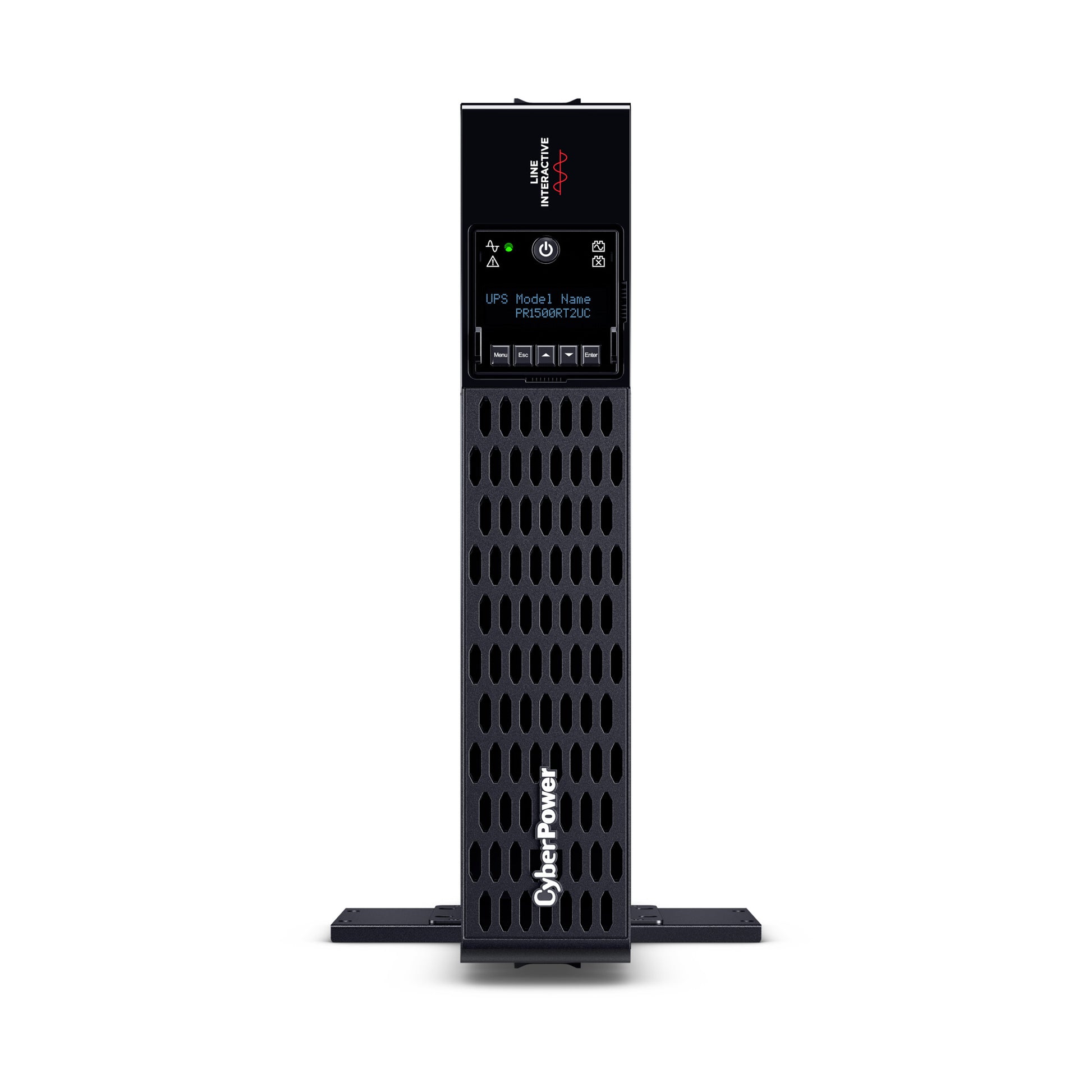 CyberPower PR1500RT2UC 1500VA / 1500W Line Interactive UPS (Rackmount (2U)) — Front view