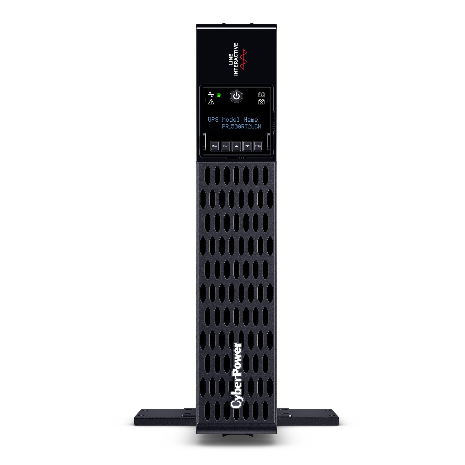 CyberPower PR1500RT2UCN 1500VA / 1500W Line Interactive UPS (Rackmount (2U)) — Front view