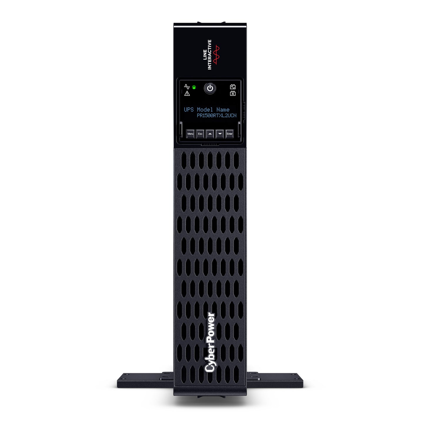 CyberPower PR1500RTXL2UCN 1500VA / 1500W Line Interactive UPS (Rackmount (2U)) — Front view