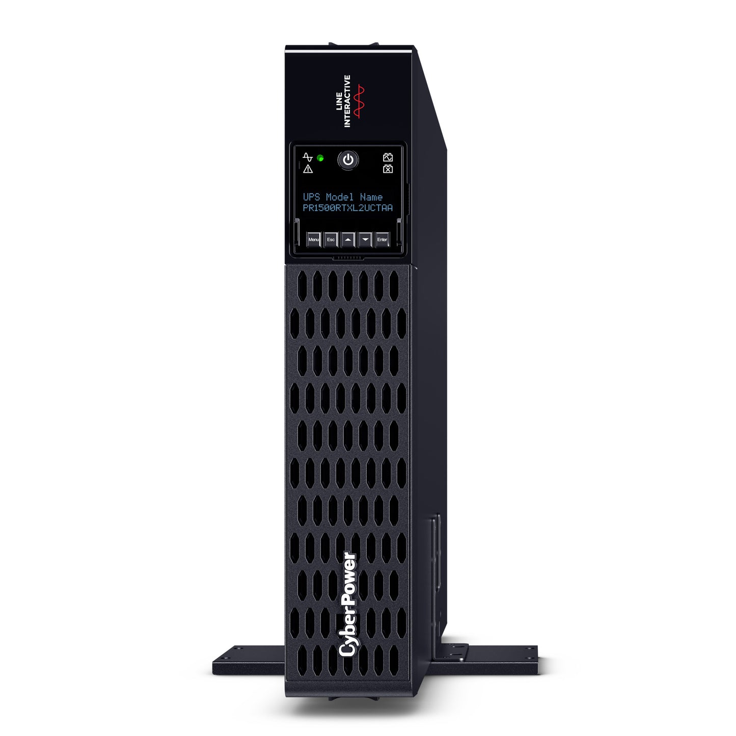 CyberPower PR1500RTXL2UCTAA 1500VA / 1500W Line Interactive UPS (Rack/Tower) — Left angle