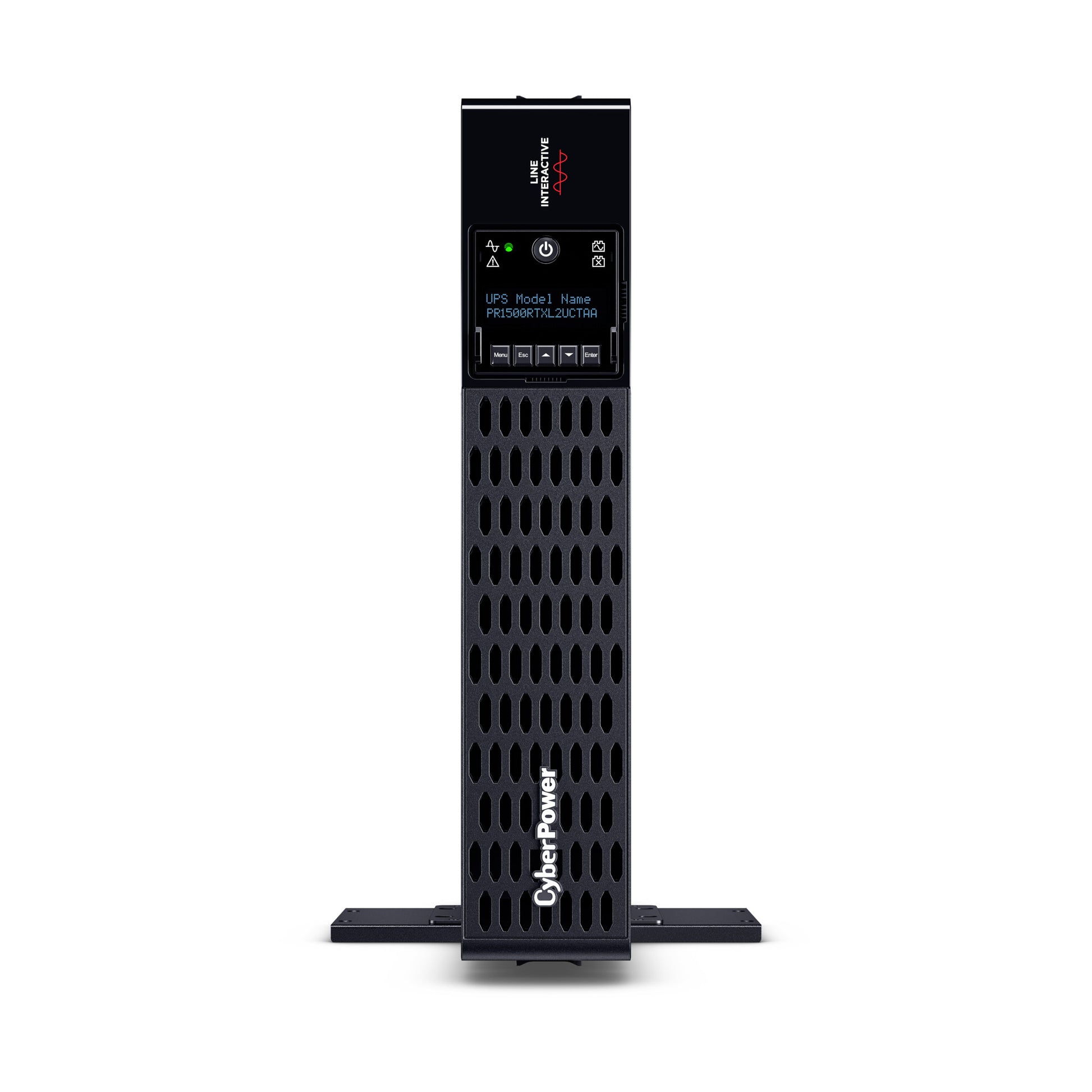 CyberPower PR1500RTXL2UCTAA 1500VA / 1500W Line Interactive UPS (Rack/Tower) — Front view