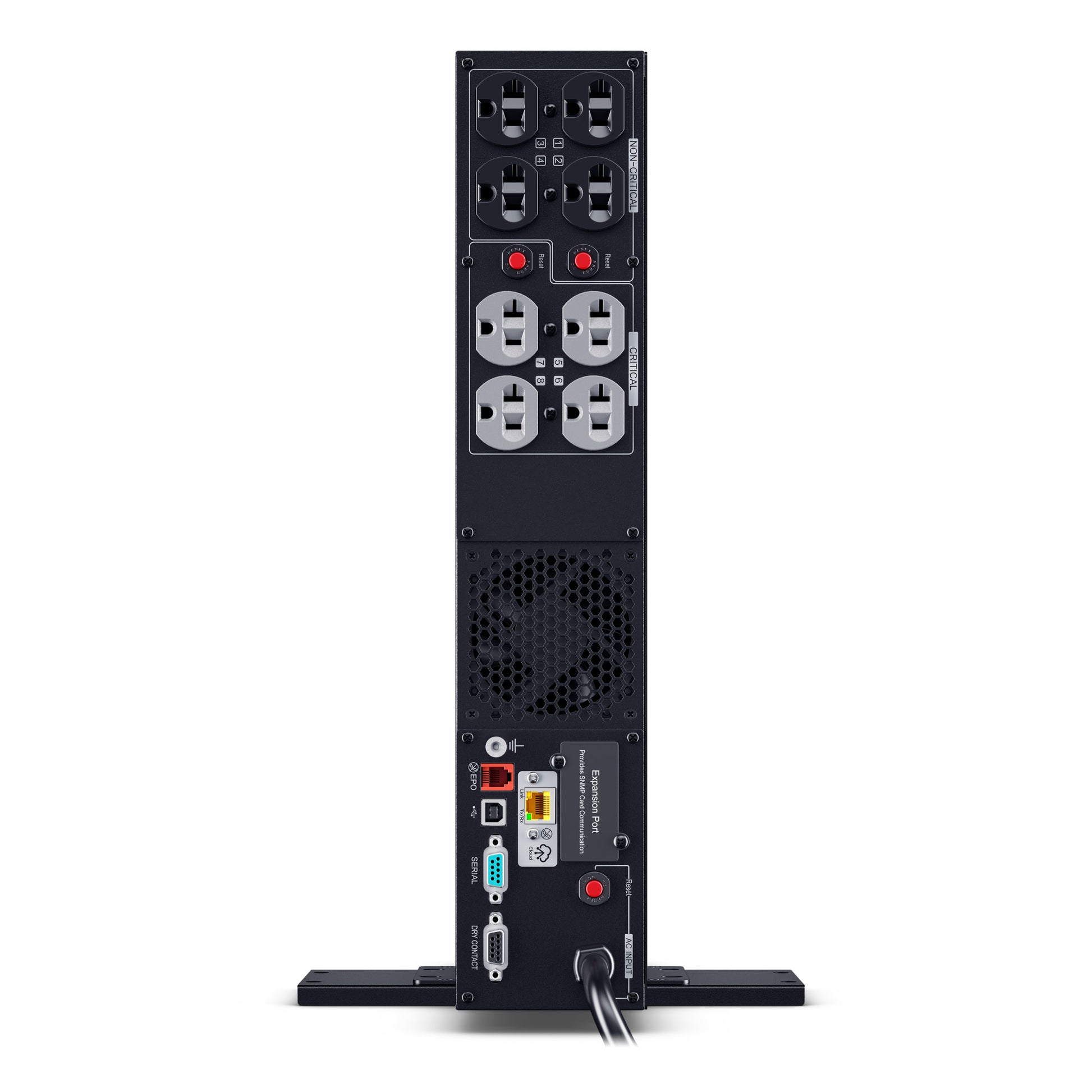 CyberPower PR2000RT2UC 2000VA / 2000W Line Interactive UPS (Rackmount (2U)) — Rear view