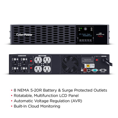 CyberPower PR2000RT2UC 2000VA / 2000W Line Interactive UPS (Rackmount (2U)) — Feature detail